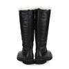 Barbara 3cm Fur Leather Long Boots Bbf861bk