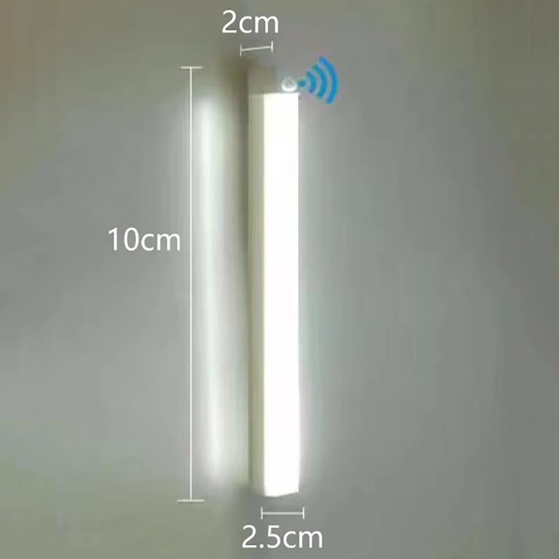 1Pc Wireless Rechargeable Led Motion Sensor Cabinet Light - Ideal For Closet, Kitchen, Wardrobe, Stairs - Battery Operated Night
