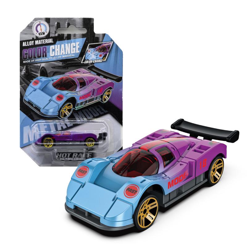 Water-Reactive Color-Changing Alloy Racing Car Model 1:60 Pull-Back Toy for Boys