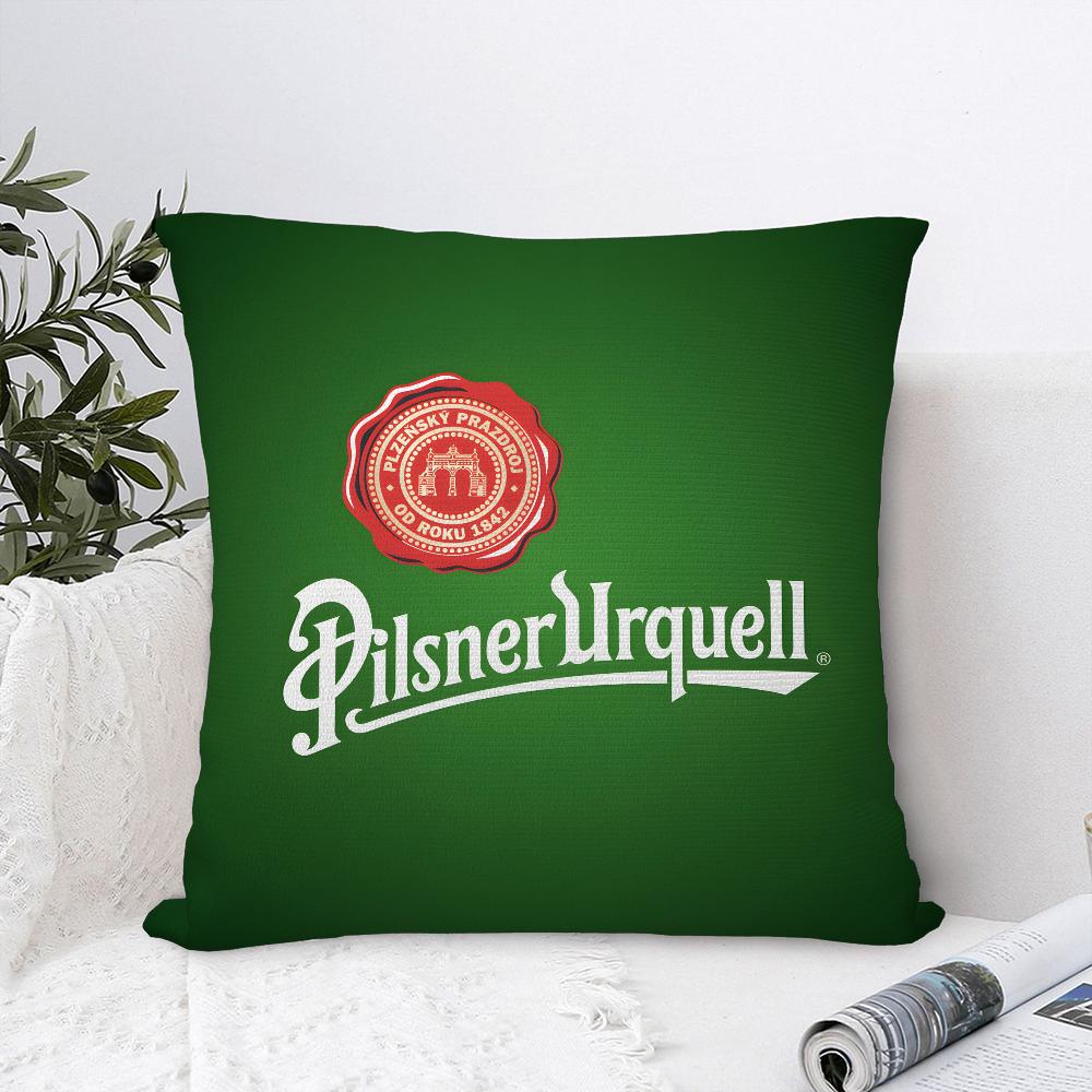 P-Pilsner-U-Urquells Pillow Case Sofa Decorative Home Double-Sided Print Plush Square Throw Pillow Covers Cushion Decor Cover