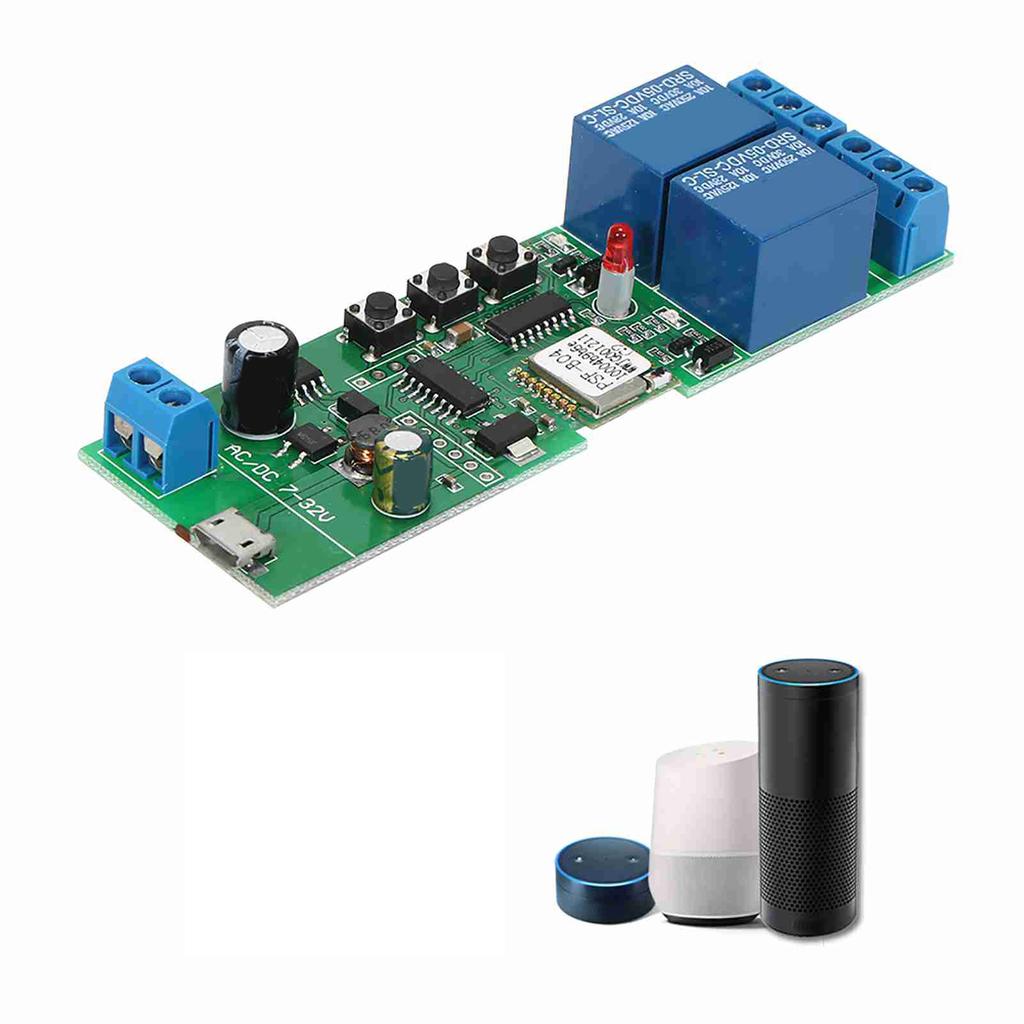 Smart WiFi , Wireless Remote Control Module with Timer and Voice Control, Compatible with for Smart Home