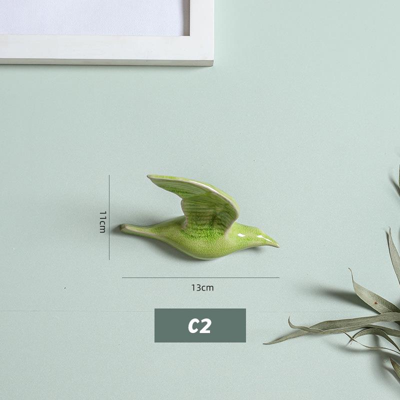 3D keramičtí ptáci závěsný přívěsek na stěnu domácí ozdoby dekorace pozadí TV řemesla závěsná dekorace obývacího pokoje ruční práce