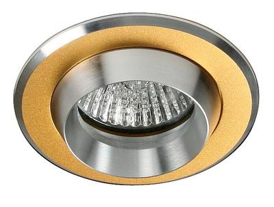 SA-02 SNG/AL MR16 SAT Gold Fixed Ceiling Cover Aluminum
