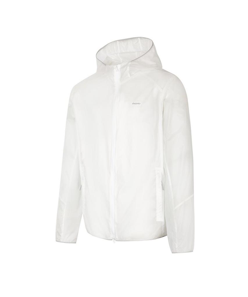 Discovery Expedition Men'S Ultralight Windbreaker Hooded Jacket (White)