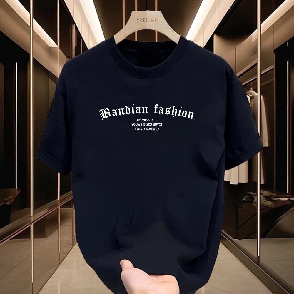 2026 New Summer Fashion Pure Cotton Mens Printed Tshirt Casual Breathable Streetwear Mens and Womens Short Sleeved top M