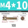 304 Stainless Steel Lead Seal Galvanized Meter Screw with Cross Hole