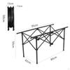 Gambe Pieghevoli per Tavolo da Campeggio Asta di Supporto Compatto Hardware per Barbecue Picnic Forniture per Mobili Fai da Te Casa