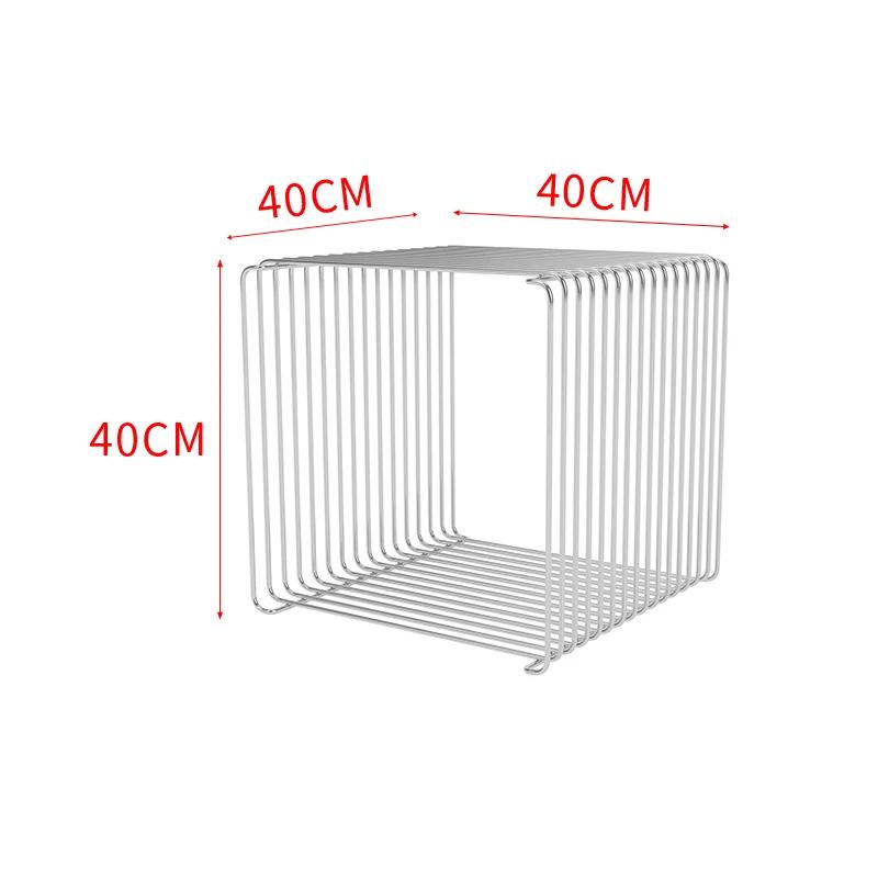 Simple Sofa Side A Few Net Red Medieval Creative Mini Shelf Line Small  Stainless Steel Newsstand Coffee Table