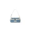 New Lee Fabric Shoulder Bag, Underarm Handbag Regular Women's Dark Blue & Brown/Light Blue & White LE250249M