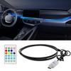 Colorful LED Car Interior Hidden App Remote Control Atmosphere Lamp USB Car Ambient Light Acrylic Strips Dashboard Lights RGB