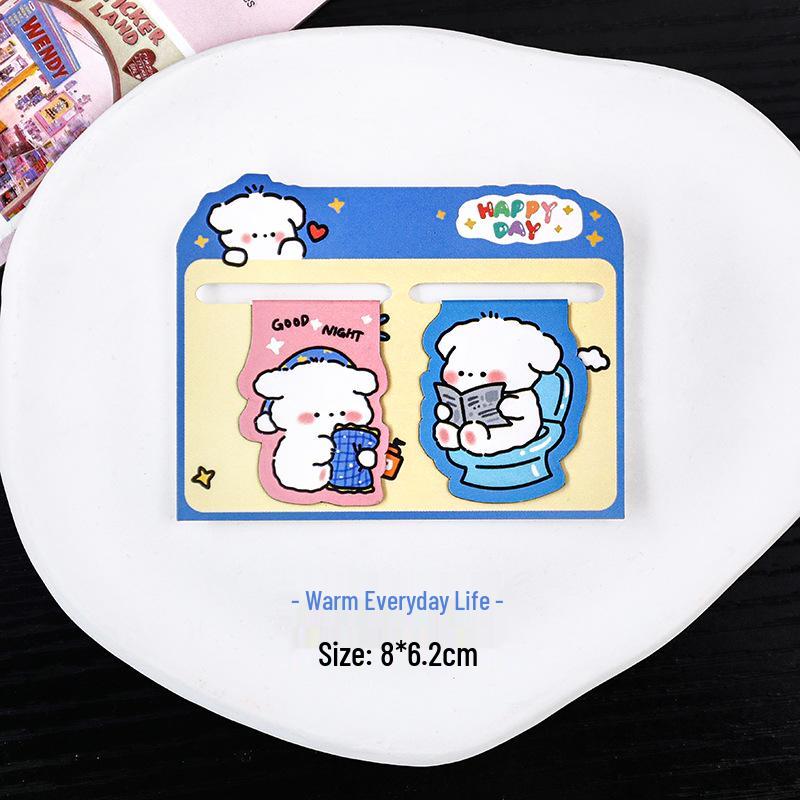 Creative Cute Cartoon Magnetic Bookmark - Student Page Holder & Study Tag Stationery
