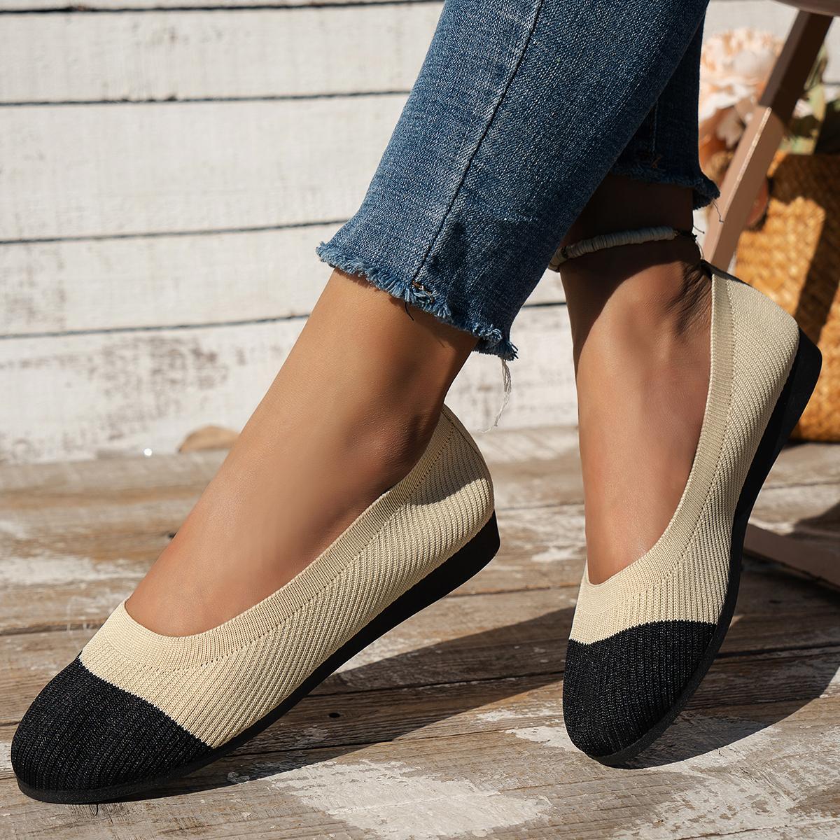 

Модные женские туфли на плоской подошве с дышащей сеткой, новые женские туфли с острым носком, повседневные туфли без застежек, для активного отдыха, легкие прогулочные туфли больших размеров для женщин 37 бежевый