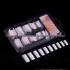 Korean Nail Art Tools: 100 Piece French False Nail Tips - Full & Half Cover