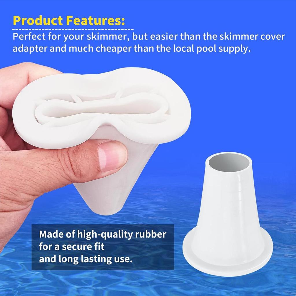Cone Reducer Rubber Leakproof Replacement Parts Swimming Pool Cleaner Reducer For Outdoor Garden Yard Patio Pipe Plumbing Air