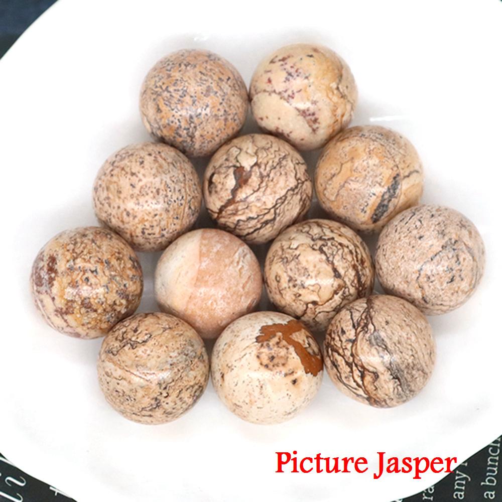 Margele Rotunde Mici din Cristal de Piatră Naturală de 16 mm, Vindecare Reiki, Cuarț, Ametist, Agat, Specimen Mineral, Glob, Chakra, Vânzare cu Ridicata