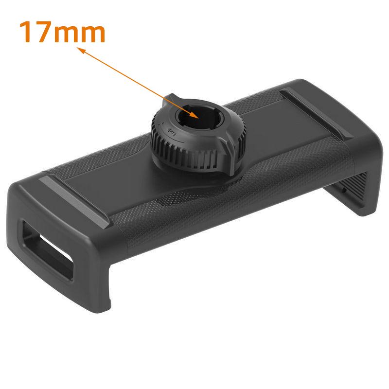 Universal Cellphone Tablet Bracket Clamp for 17mm Ball Head Base Adjustable Phone Holder for 5-12.9 inch Mobile Devices