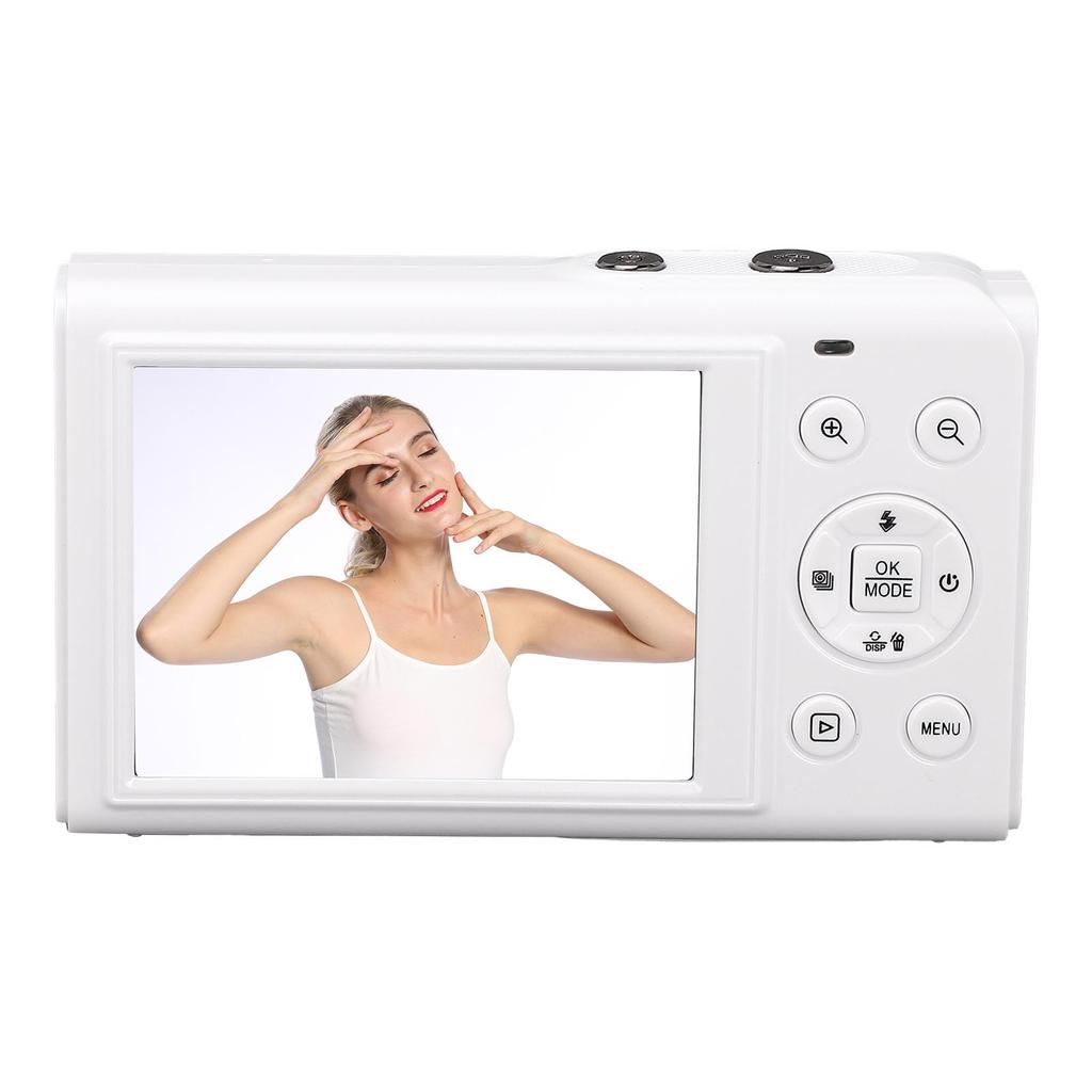 5K Digital Camera 80MP WiFi Vlog Camera with 2.8in 1.5in Dual Screen 18X Digital Zoom Built in Flash Auto Focus for