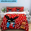 3PCS Bunny's Cozy Hug 3pcs Bedding,Including 3PCS Duvet Cover And 2pcs Pillowcases Perfect for Christmas,Ideal for Bedroom, Dormitory