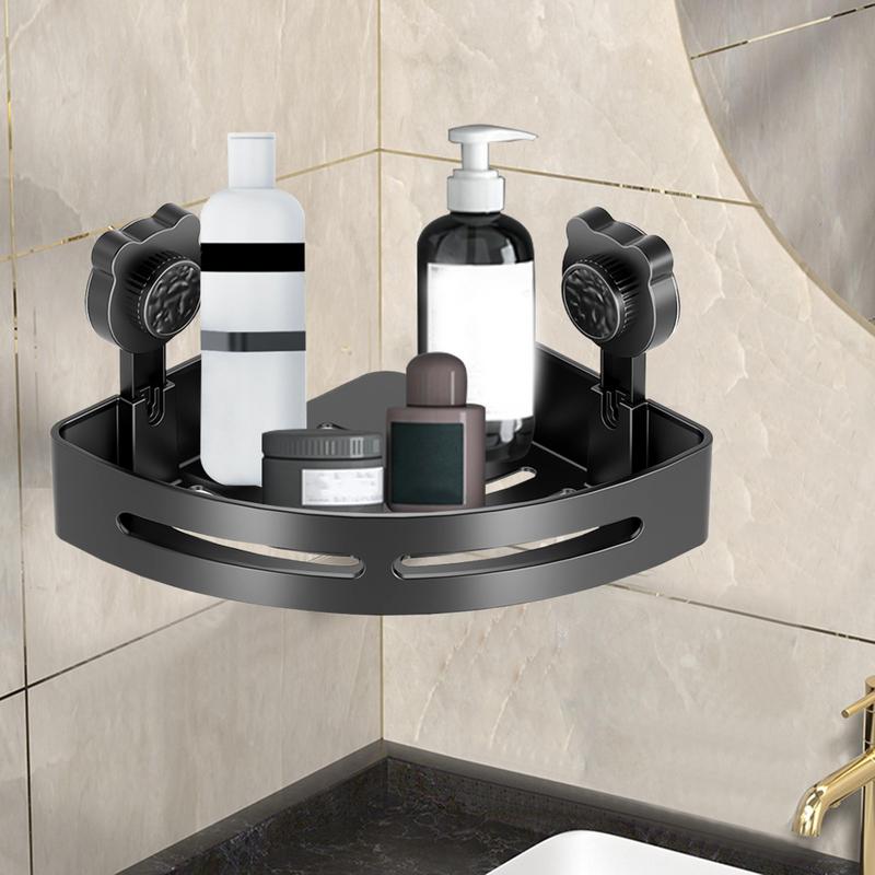 Shower Organizer Corner Bear Suction Cup Bathroom Shower Shelves Wall Mounted Shower Shelf Storage Basket No Drill Bathroom