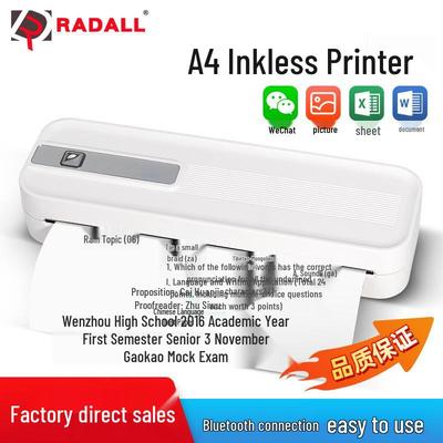 Wireless Portable Bluetooth A4 Printer for Home and Student Use