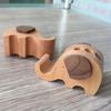 Elephant Pen Holder Phone Stand  Wooden Elephant Shaped Desk Organizer Decor Elephant Gifts for Women