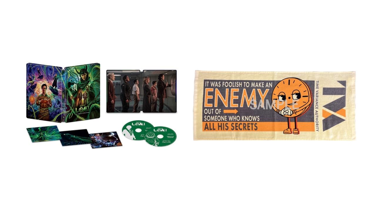 

Loki Season 2 4K UHD Edition Steelbook with Face Towel Collection Collector s (Limited Edition) [Blu-ray]