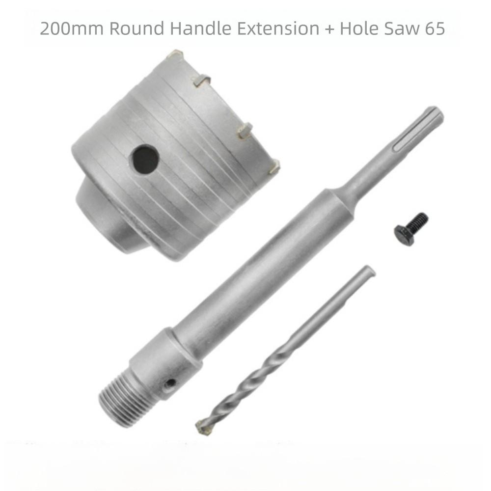 30-68mm Wall Hole Saw with Round Shaft Fast Drilling Concrete Hole Saw Hammer Drill Bit Set