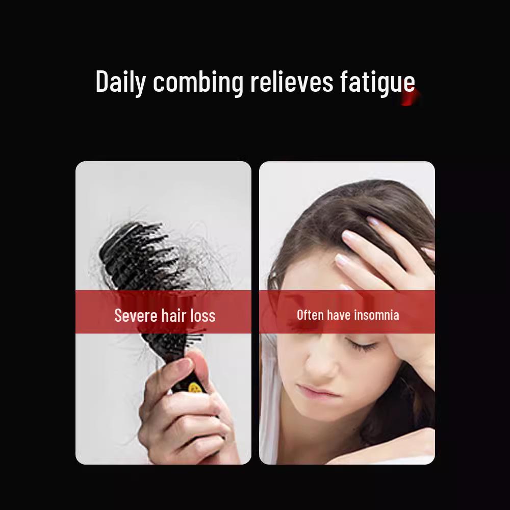 Horn Comb Ox Bone Meridian Massager: Five-Finger Head Therapy Comb for Men & Women