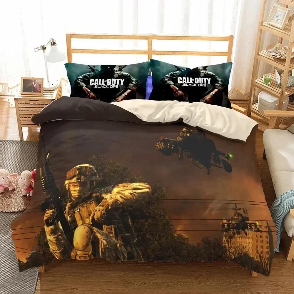 New 3D Print Call-Of-Duty Bedding Set Printed Bed Set With Pillowcase Bed Duvet Cover Soft Queen King Size Bedclothes Home