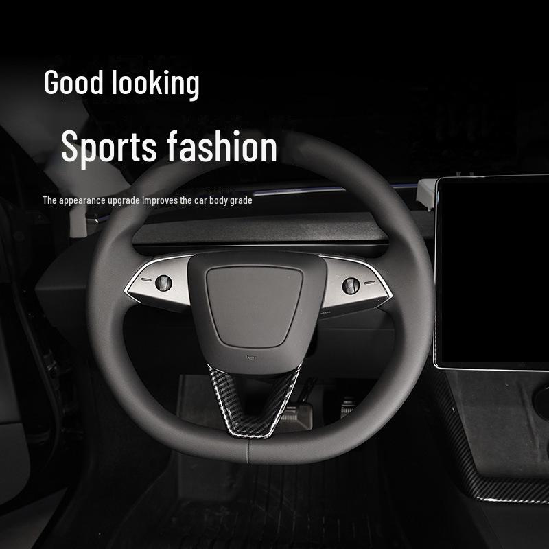 Tesla V3 Stuurwiel V-vormige Bescherm- & Decoratieve Cover voor Model 3