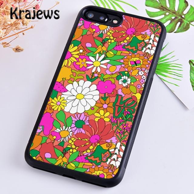 Krajews Daisy Flowers Abstract Floral Phone Case For iPhone 17 Air 16 14 plus 11 12 13 pro max