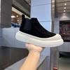 Winter velvet warm thick-soled leather boots thickened Martin boots casual high-top cotton shoes zmd