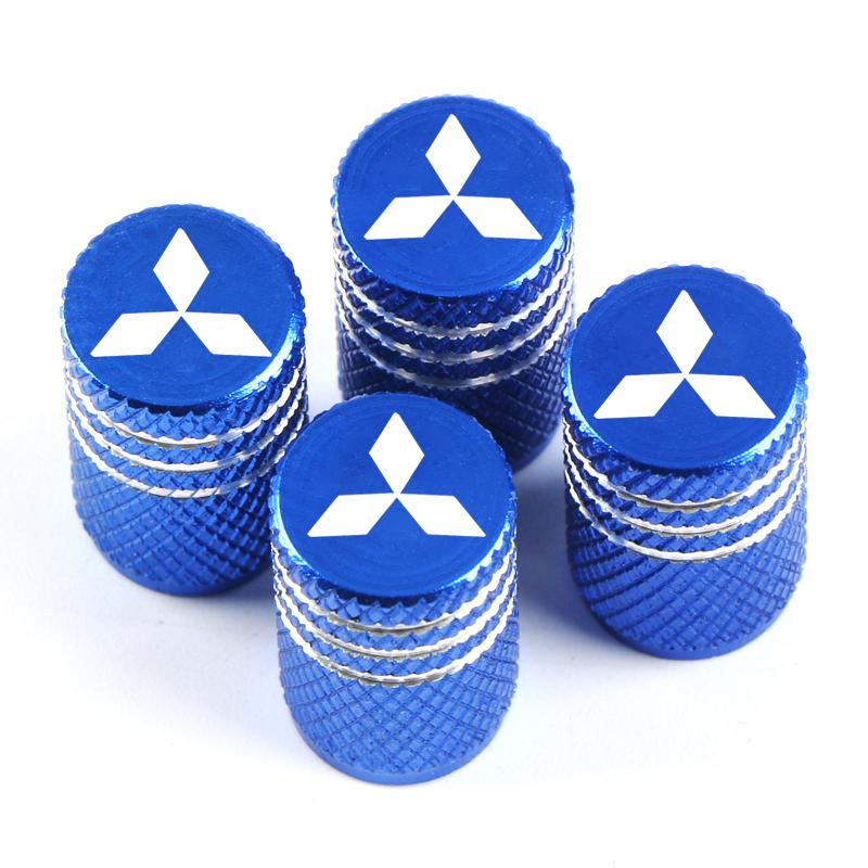 

Aluminum Car Valve Caps Car Wheel Tires Valves Caps For Mitsubishi Outlander ASX Lancer Triton L200 Delica Grandis Pajero Colt