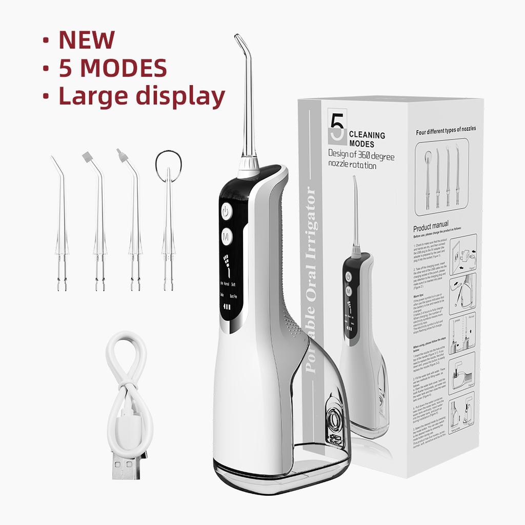 New Portable Electric Dental Flusher Water Floss Household Pulse Dental Wash Oral Rinse Dental Cleansing Machine