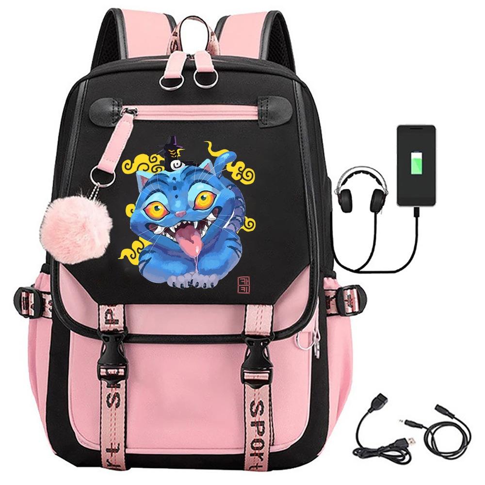 Kpopdemonhunters Witch Hunters Print Backpack Bag Student Campus Hairball one size