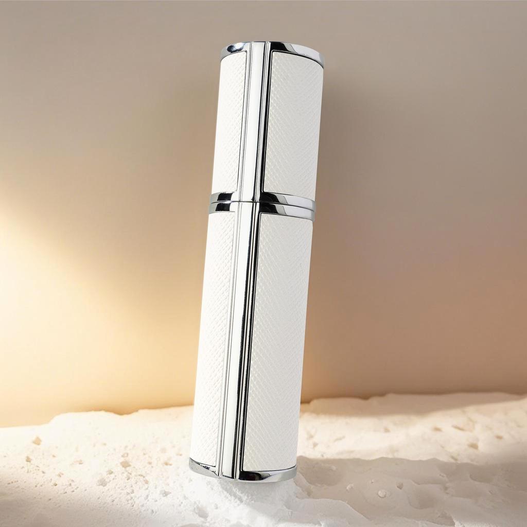Luxury 5ml Travel Perfume Bottle with Leather Base - Leak-Proof Spray Design
