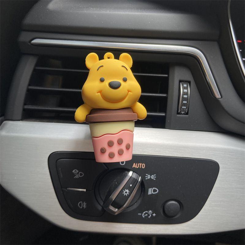 New Kawaii Winnie The Pooh Air Freshener Air Outlet Decoration Fashionable Car Air Conditioner Aromatherapy Car Decoration