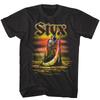 Styx Ferryman Grim Reaper Tour Men's T Shirt Rock Band Album Concert Merch Top