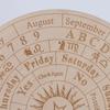 Meditation Ornaments Message Board Wooden Twelve Constellation Divination Pendulum Board Sign Home Decor Star Sun Moon Altar