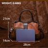 2025 Vintage Shoulder Crossbody Bags for Women Splicing Literary Embossed Handbag For Ladies Gift Purse PU Leather Women Bags