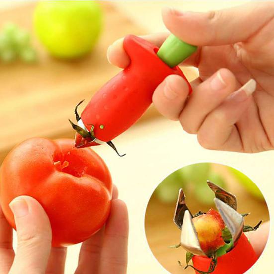 1/2/4Pcs Strawberry Huller Fruit Corer Tools Compact Portable