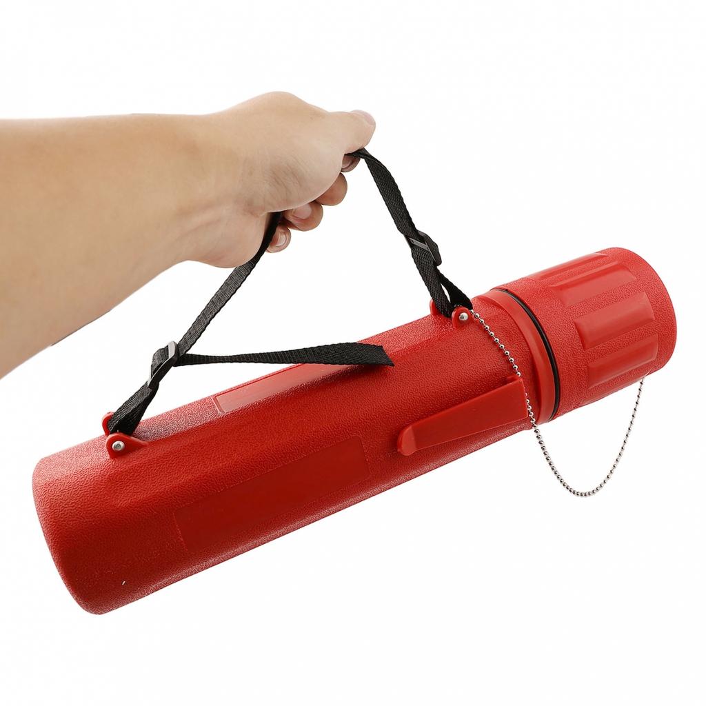 Red Plastic Welding Rod Storage Tube Accommodating Various Electrode Types