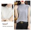 22 Autumn/Winter 100% Pure Cashmere Women's Sleeveless Vest with Half-High Neck