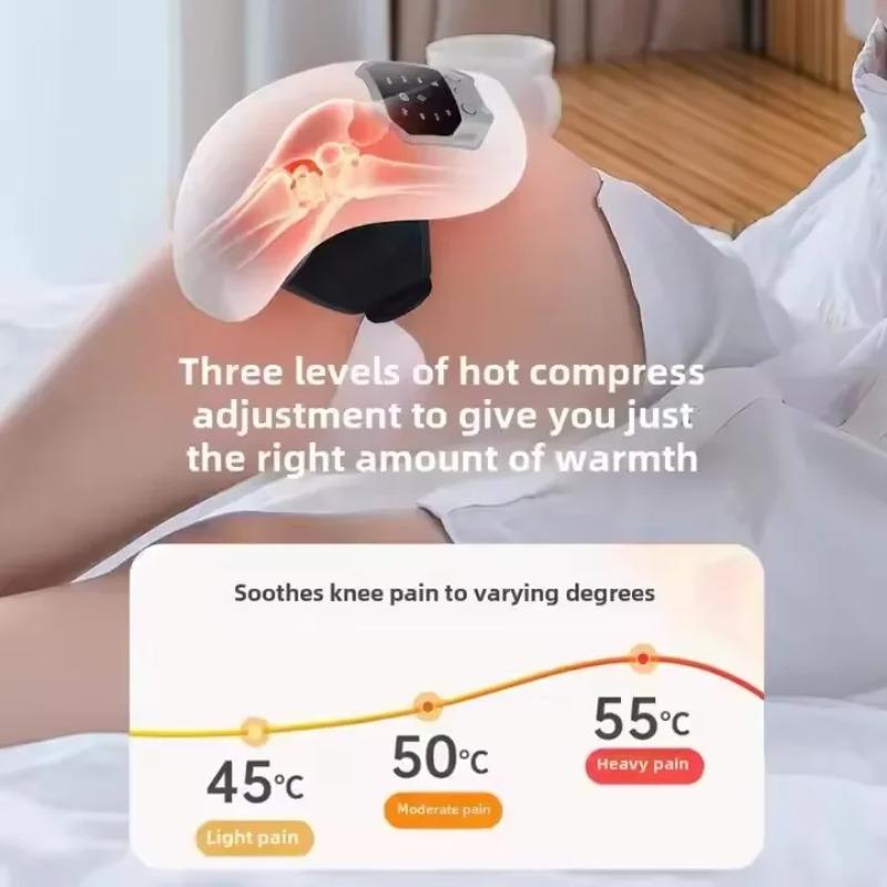 2026 New Smart Knee Massager Hot Compress Knee Relaxing Massager Infrared Heat and Vibration Knee Pain Relief Elbow Shoulder Massagers