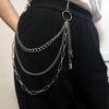 European and American Jewelry Lock-shaped Waist Chain Women's High-end Retro Key Pendant Trouser Chain