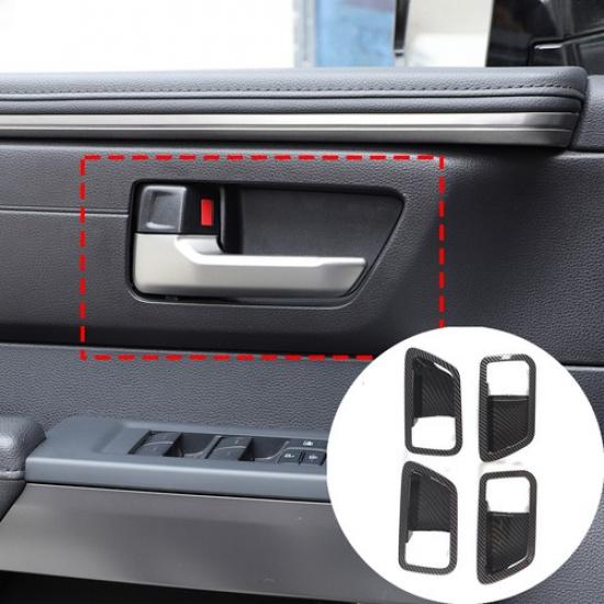 ABS Carbon Fiber Inner Door Bowl Trim Cover For Toyota Tundra/Sequoia -24