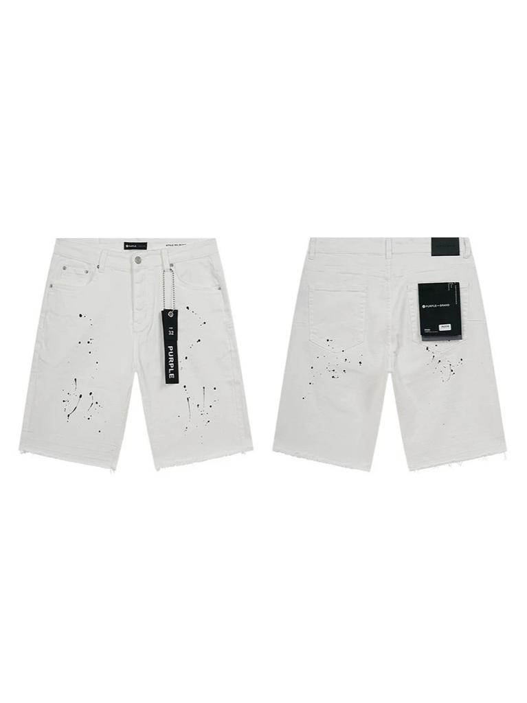 Cross-border Trendy Brand PURPLE BRAND JEANS European and American High Street Loose and Versatile Jeans Shorts Men's and Women's Tide