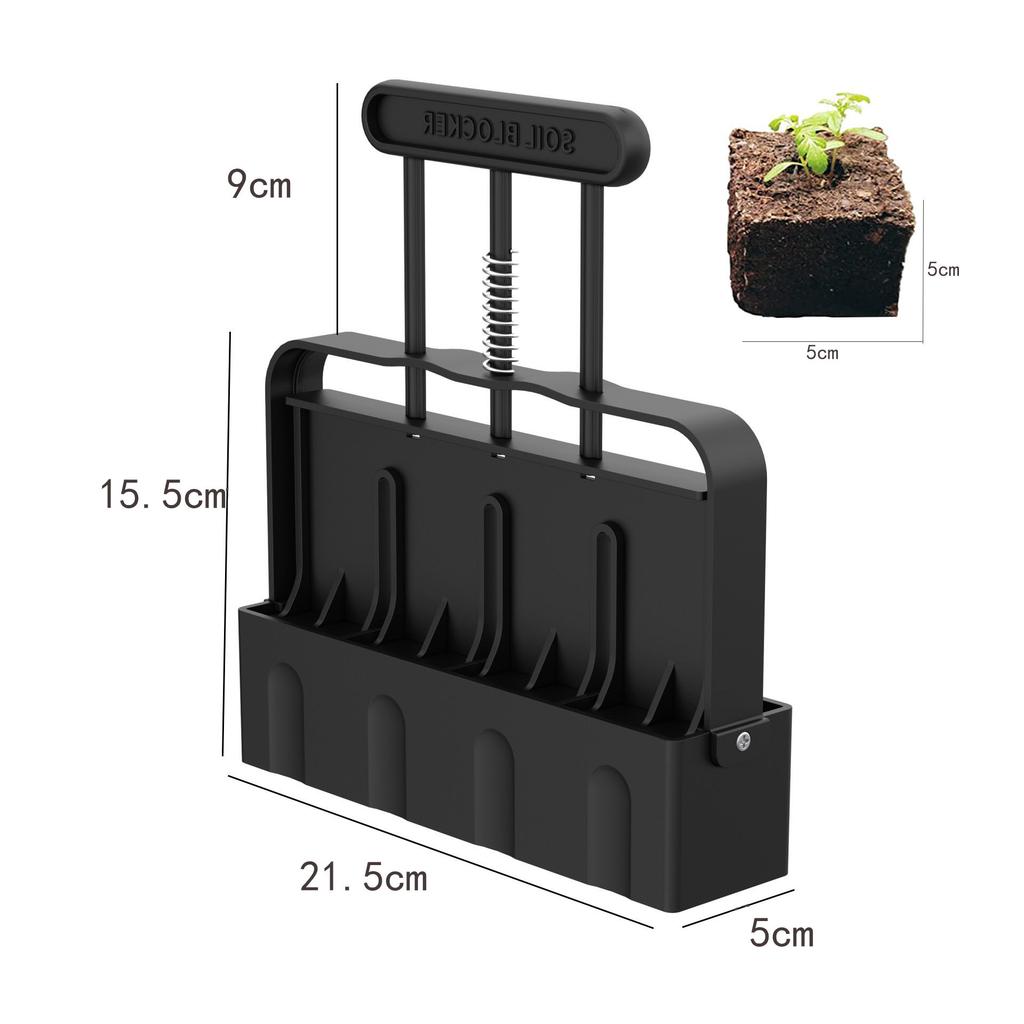 Manual Soil Block Maker for Garden Sowing Forest Farm Root Culture Container Making Tool
