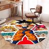 Dragon Ball Pattern Round Rug, Indoor/Outdoor Mat, for Picnic, Gameroom, Bedroom, Office, Living Room, Home Decor Carpet, Birthday Gift