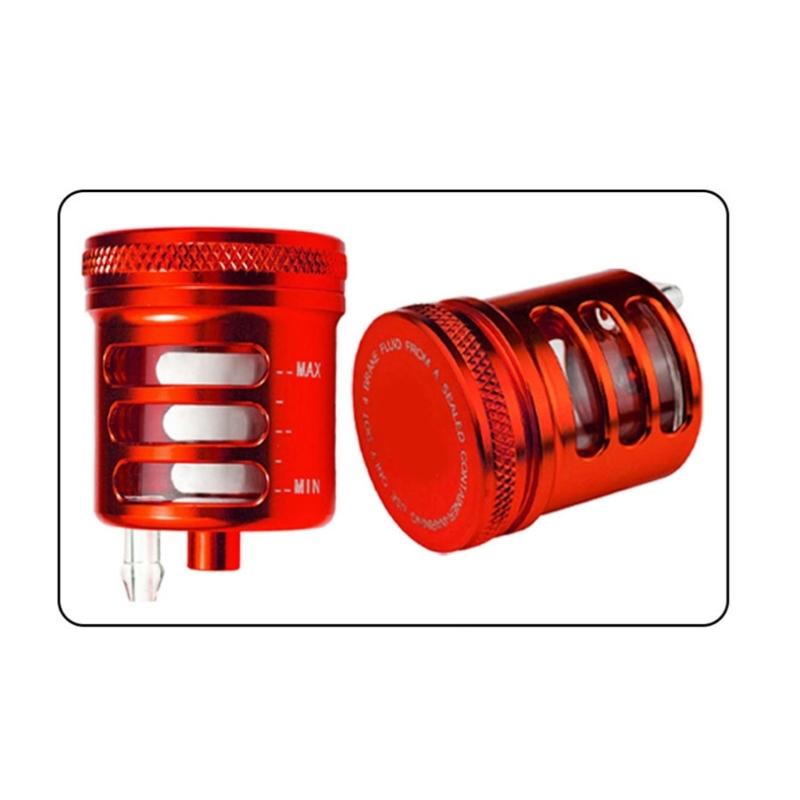 Motorcycle Aluminum Brake Fluid Reservoir Oil Cup Universal Replacement Part Rustproof Cylinder Oil Cup